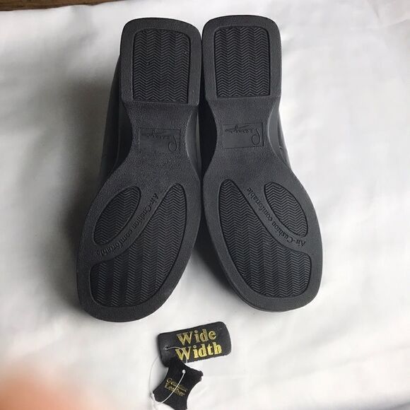 Peerage 8WW black leather loafers. NEW - Picture 6 of 7